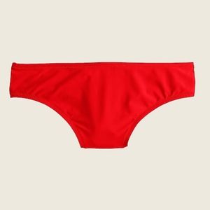 J.Crew plus full coverage bikini brief bottoms, 2X, red